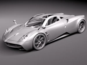 Pagani Huayra 2012 3D Model