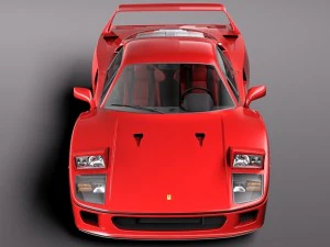 Ferrari F40 1987-1992 3D Model