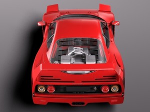 Ferrari F40 1987-1992 Modello 3D