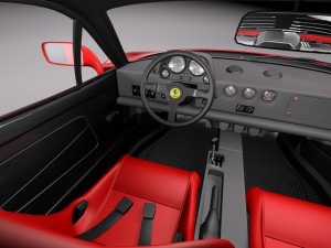 Ferrari F40 1987-1992 Modello 3D