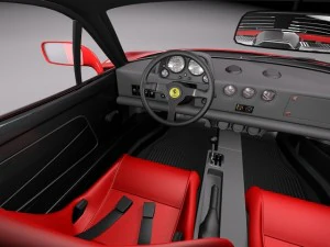 Ferrari F40 1987-1992 3D Model
