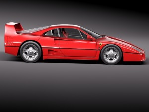 Ferrari F40 1987-1992 Modello 3D