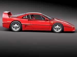 Ferrari F40 1987-1992 3D Model
