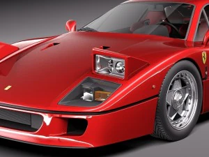 Ferrari F40 1987-1992 3D Model