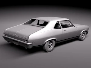 Chevrolet Nova 1969 3D Model