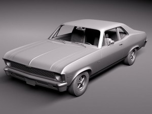 Chevrolet Nova 1969 Modello 3D