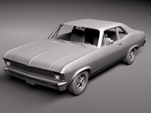 Chevrolet Nova 1969 3D Model