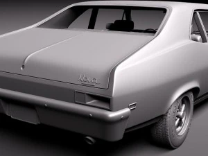 Chevrolet Nova 1969 3D Model