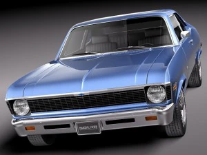 Chevrolet Nova 1969 3D Model