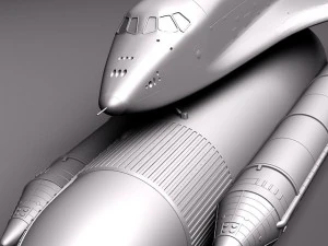 우주 왕복선 발견 3D 모델