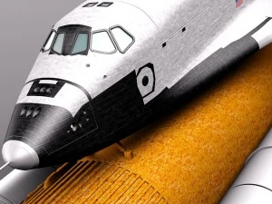 우주 왕복선 발견 3D 모델