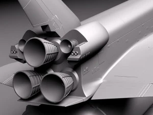 우주 왕복선 발견 3D 모델