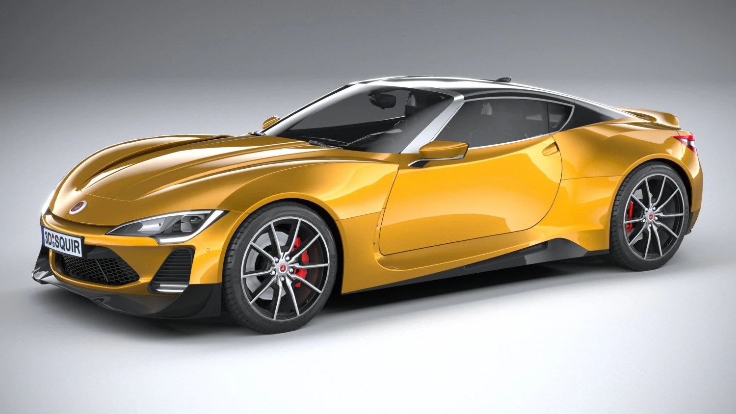 Generic Coupe 2020 lowpoly 3D Model .c4d .max .obj .3ds .fbx .stl .blend 