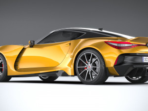 Generic Coupe 2020 lowpoly 3D-Modell
