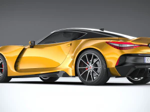 Generic Coupe 2020 lowpoly 3D Model