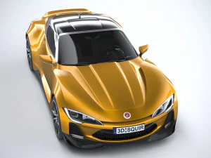 Generic Coupe 2020 lowpoly 3D Model