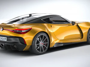 Generic Coupe 2020 lowpoly 3D Model