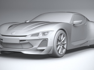 Generic Coupe 2020 lowpoly 3D-Modell