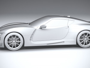 Generic Coupe 2020 lowpoly 3D-Modell