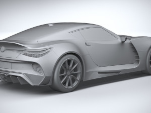 Generic Coupe 2020 lowpoly 3D-Modell