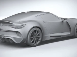 Generic Coupe 2020 lowpoly 3D Model