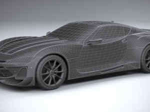 Generic Coupe 2020 lowpoly 3D-Modell