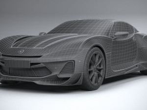 Generic Coupe 2020 lowpoly 3D-Modell