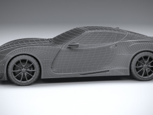 Generic Coupe 2020 lowpoly 3D-Modell