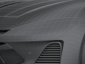 Generic Coupe 2020 lowpoly 3D-Modell