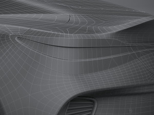 Generic Coupe 2020 lowpoly 3D-Modell