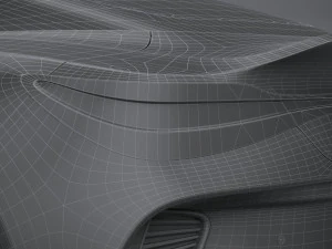 Generic Coupe 2020 lowpoly 3D Model
