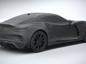 Generic Coupe 2020 lowpoly 3D-Modell