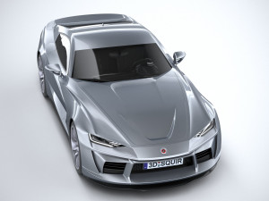 Generic Sport Coupe 2017 Lowpoly 3D Model