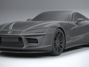 Generic Sport Coupe 2017 Lowpoly 3D Model