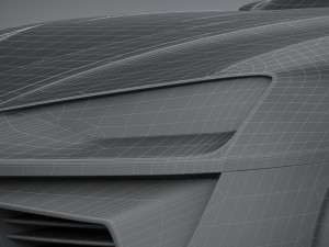 Generic Sport Coupe 2017 Lowpoly 3D Model