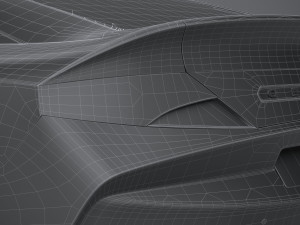 Generic Sport Coupe 2017 Lowpoly 3D Model