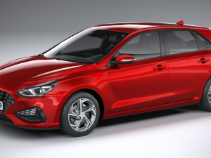 Hyundai i30 Hatchback 2021 3D 模型