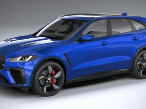 Jaguar F-pace SVR 2021 3D Model