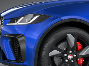 Jaguar F-pace SVR 2021 3D-Modell