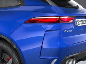 Jaguar F-pace SVR 2021 3D Model