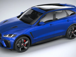 Jaguar F-pace SVR 2021 3D Model