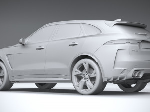 Jaguar F-pace SVR 2021 3D-Modell