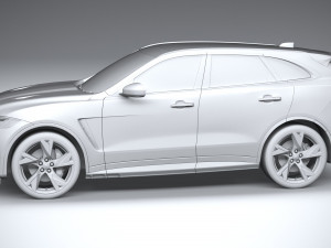 Jaguar F-pace SVR 2021 3D-Modell