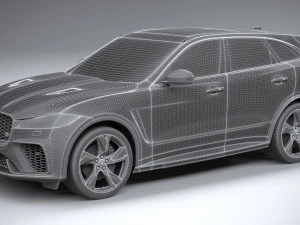 Jaguar F-pace SVR 2021 3D Model