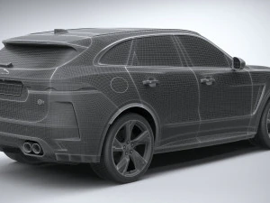 Jaguar F-pace SVR 2021 3D Model