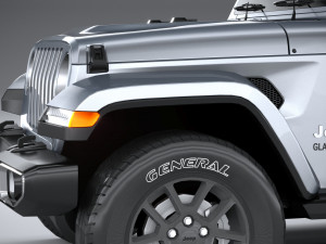 Jeep Gladiator 2020 Lowpoly 3D Model
