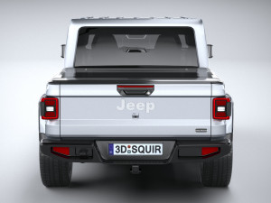 Jeep Gladiator 2020 Lowpoly 3D Model