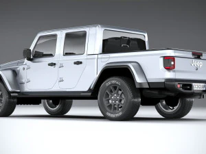Jeep Gladiator 2020 Lowpoly 3D Model