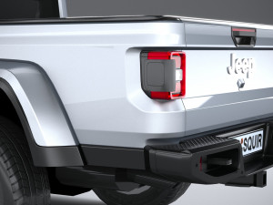 Jeep Gladiator 2020 Lowpoly 3D Model