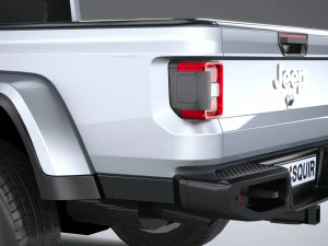 Jeep Gladiator 2020 Lowpoly 3D Model